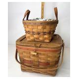 2 well loved Baskets