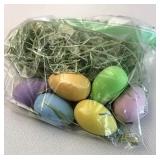 Miniature grass and Wood eggs