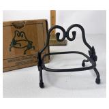 Miniature wrought iron 8 x 8 stand