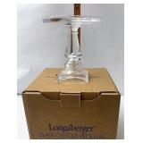 NIB Glass candle pedestal
