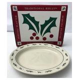 NIB USA Traditional Holly serving platter
