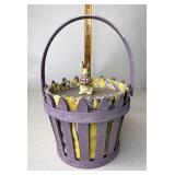 Purple picket pail Liner and Protector lid