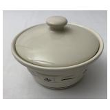 USA Blue small covered dish used condition