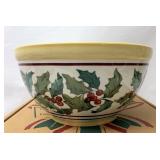 NIB American Holly large serving bowl