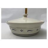 USA blue Medium covered casserole