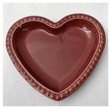 USA  Red heart dish