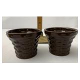 Set of 2 chocolate votives from the Homestead