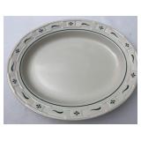 USA  Green oval serving platter
