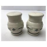 Green salt and pepper shakers