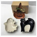 NIB Halloween party treat dishes set of three