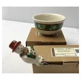 NIB Holiday spreader and bowl