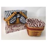 Sweetheart Baskets both with Liners one with