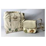 Botanical fields tote with Protector and shoulder