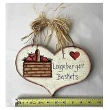I heart Longaberger baskets wooden sign