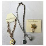Gold and silver tone jewelry