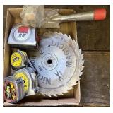 Tape measures saw blade and more