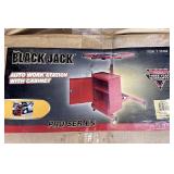 Never assembled auto workstation with cabinet