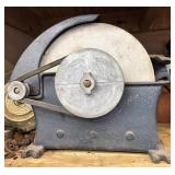 Grinding wheel appears to need a motor