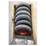 Wood crate with wheels