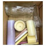 Candles and vases