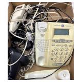 Neck massager and telephones