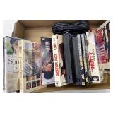 VHS tapes and DVDs
