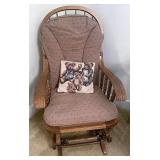 Glider with cushions and Bear pillow