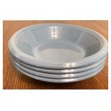 4 Gibson blue bowls