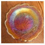 Carnival glass plate