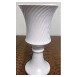 Roseville white vase