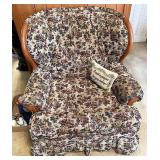 Floral arm chair