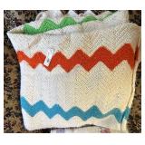 Large knitted blanket