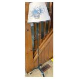 Basket tree floor lamp