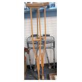 Crutches and a walker