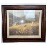 Girls In a field print