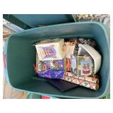 Tote of wrapping paper and more