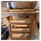 Wood shelves