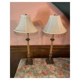 Two small table lamps