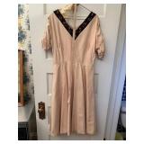Vintage pink dress with belt