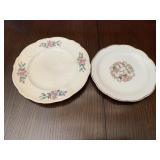 Two small dishes one trellis