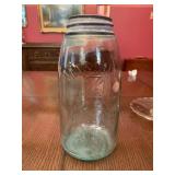 1858 glass mason jar
