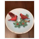 Cardinal pottery plate