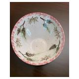 Decorative painted fruit bowl