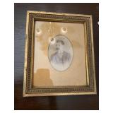 Picture with gold frame