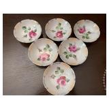 Six glass bowls