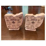 Ohio salt and pepper shakers