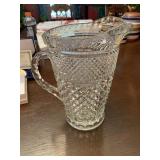 Cut glass pitcher