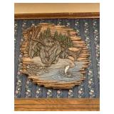 Ceramic bear plaque