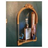 Half round mirror