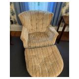 Chair and footstool